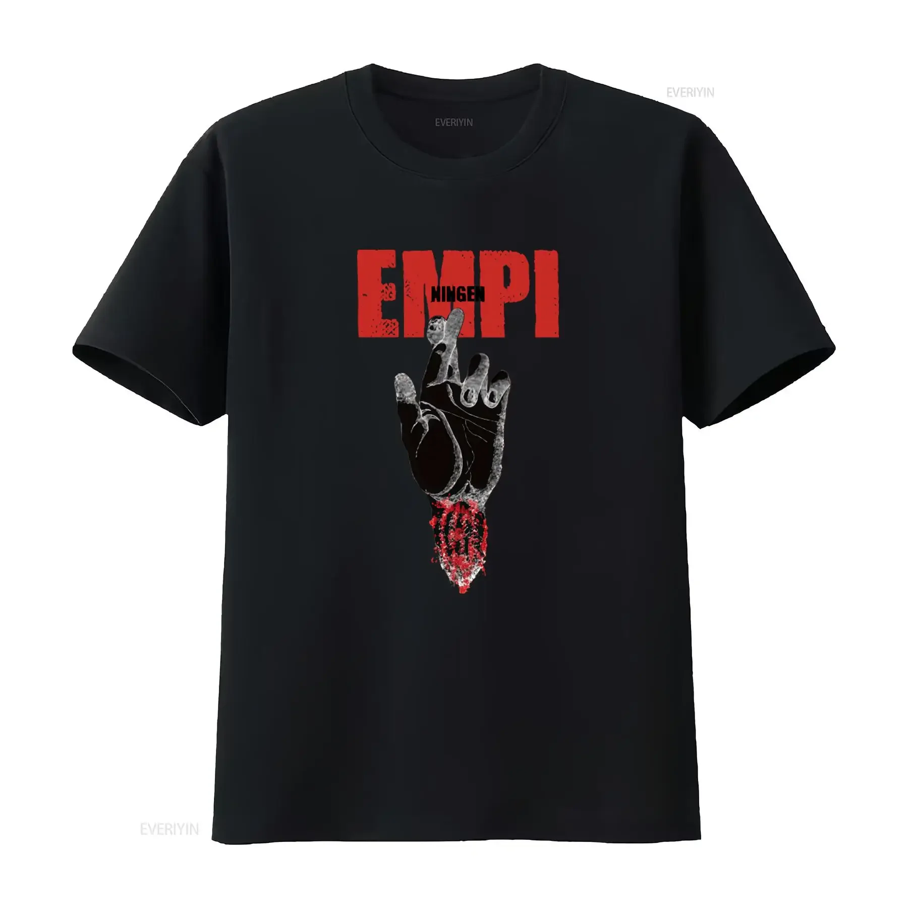 Maximum The Hormone Ning Empi White T Shirt for Men and Women Unique Hand Design with Red Accents vintage Washed Soft homme
