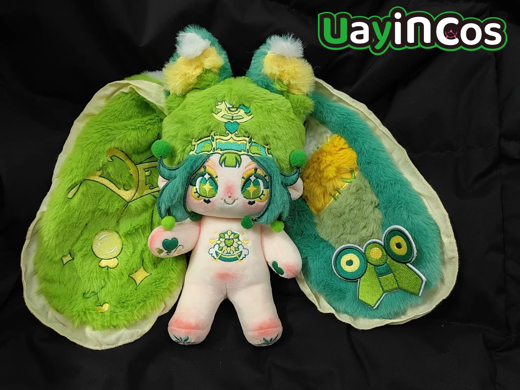 

Green Hair Rabbit Animal Ears You Le Princess Monster Stuffed 20cm Cute Plushie Cotton Plush Doll Body Anime Figure Toy For Kids