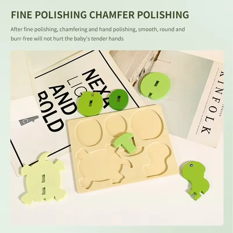 유아 교육 교육 장난감 3D 동물 입체 거북이 퍼즐 빌딩 블록 어린이 DIY 수제 장난감