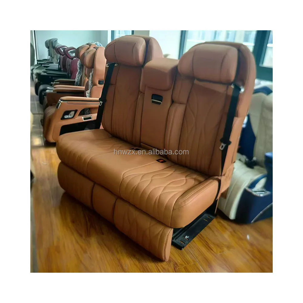 أفضل مصنع luxu ry Auto Back ثلاثة أشخاص VIP سيارة تحويل الجلود فان مقاعد البدلاء الخلفية ل Mayb achbe nz Sprinter Vito #3