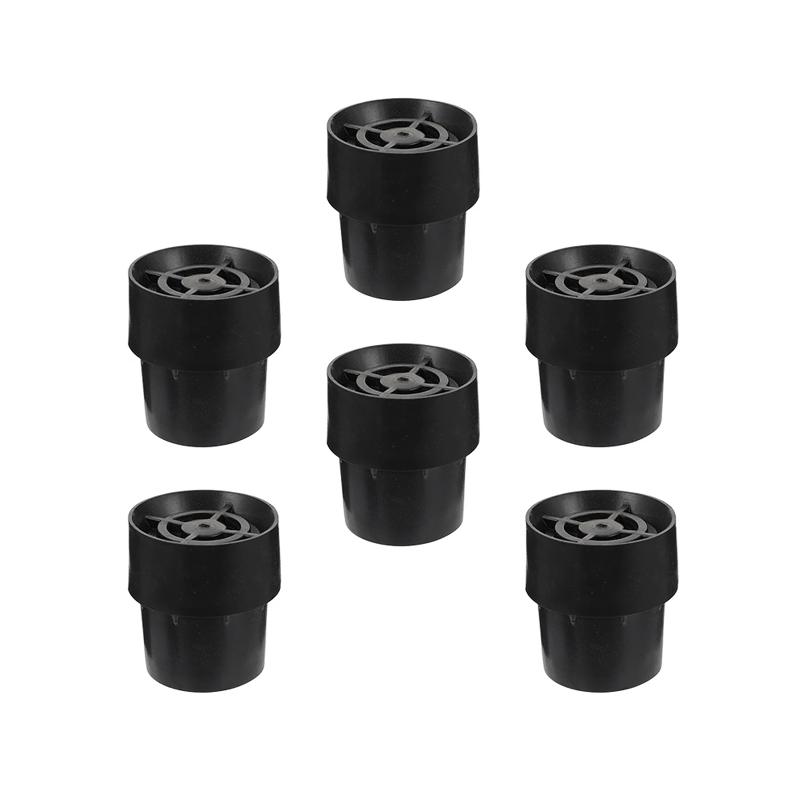 

6pcs Non-Slip Latex Mats Trampoline Pole Covers Chair Table Feet Protectors Durable Black Pads For niture Mute End Caps