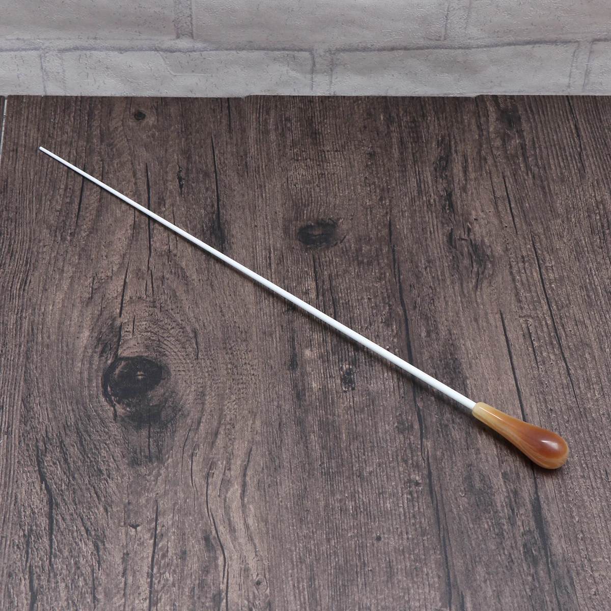 

White Resin Music Baton for Orchestra Conducting Professional Performance Instrument with Comfortable Long Handle for Teachers
