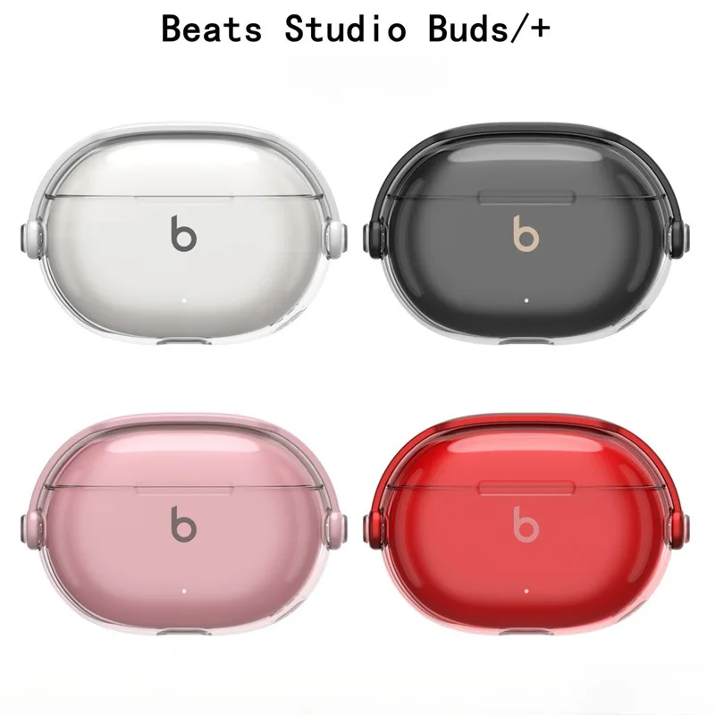 For Beats Studio Buds Plus /+Soft Transparent Shockproof Earphone Case With Keychain & Accessories Offering Protection And Style
