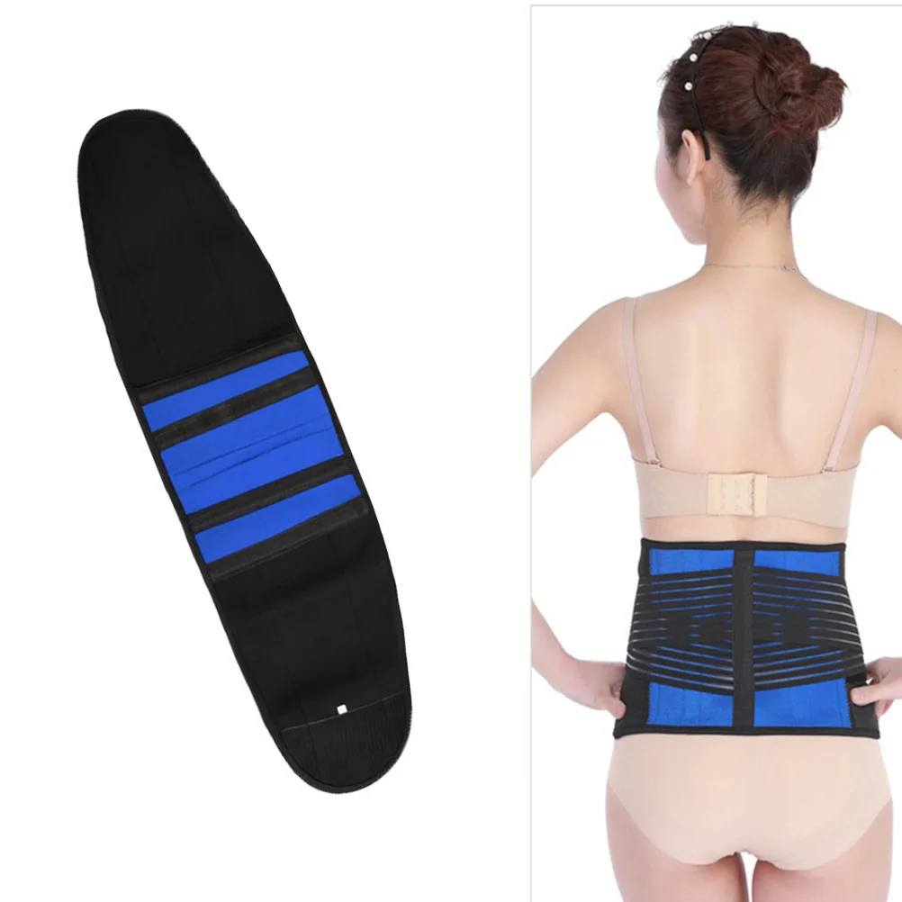 

Sports Waist Supporter Fitness Pressure Belt Breathable Elastic Lumbar Brace Belt Strap Size S Adjustable Back Support Pain