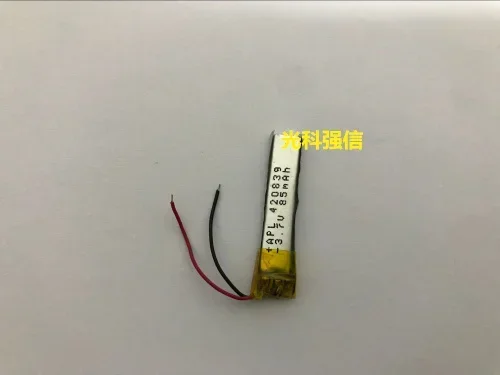 New fully capacitive 3.7V polymer lithium battery 420839 85MAH power MP3/ device / micro