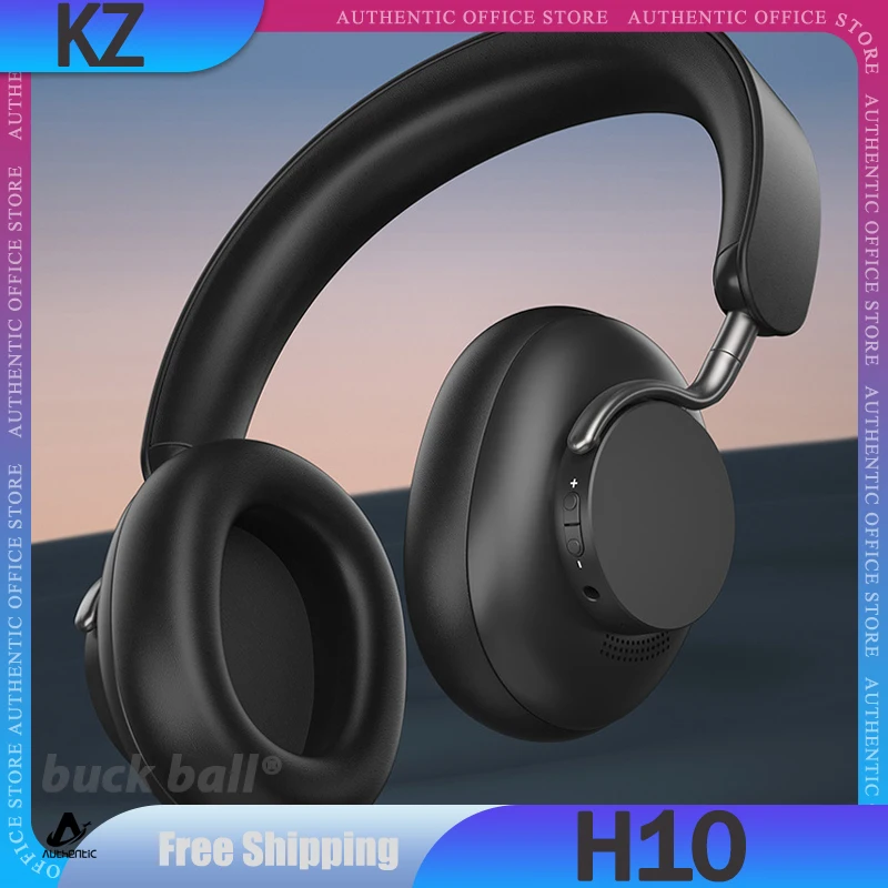 

KZ H10 Wireless Headphone 2Mode 2.4G Bluetooth Earphones Dynamic ANC Active Noise Reduction Headphone Lightweight Headsets Gifts