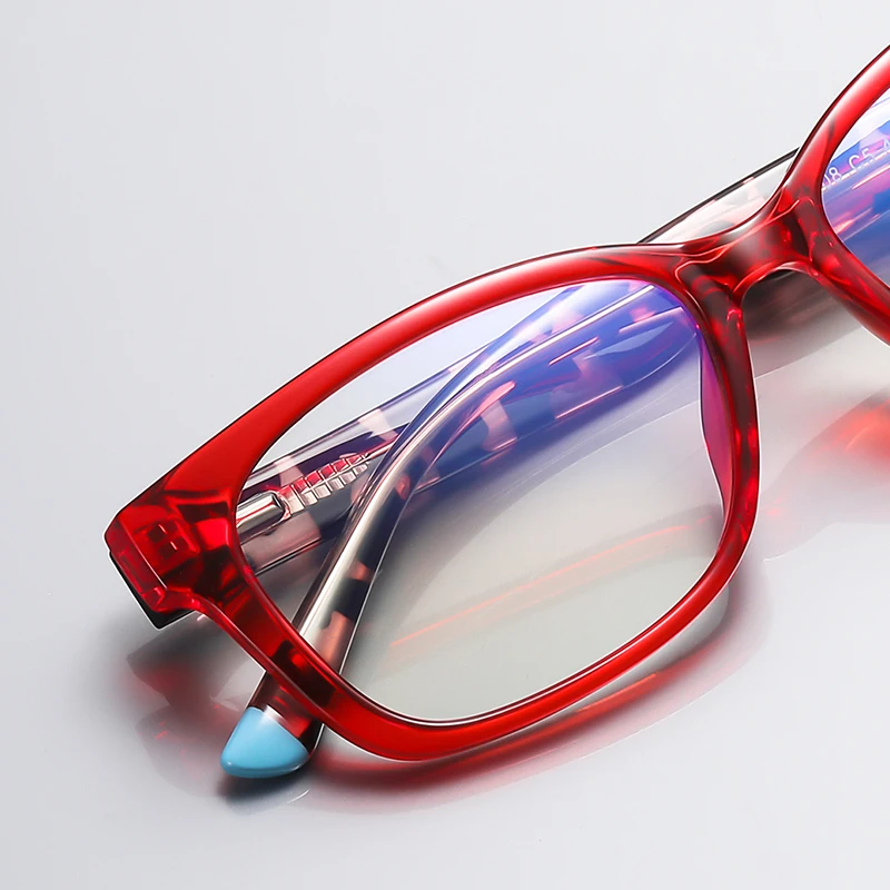 CLLOIO New Trendy Square Kids Myopia Glasses Anti Blue Light Boys Girls Computer Eyeglasses Children Prescription Optical Frames