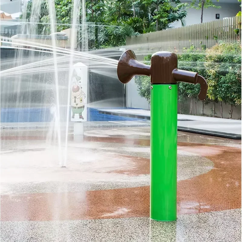 Mini Interactive Steel Water Gun for Kids Indoor Outdoor Play Residential Water Park Toy