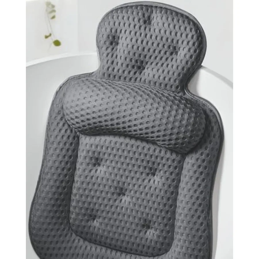 

Bath Pillows for Tub Comfortable Bathtub Cushion for Head and Neck with Soft 3D Mesh Fabric and 54 Non-Slip Suction Cups Relaxi