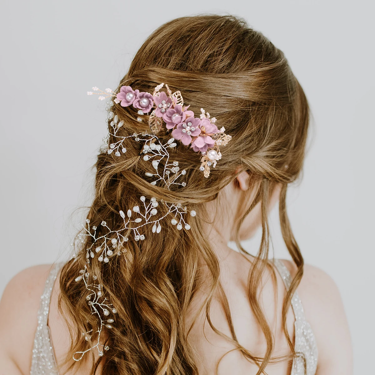 

Bridal Hair Comb Elegant Pearl Decorated Wedding Accessory For Bride Bridesmaid Party Prom Updo Hairstyle Women Hair Piece
