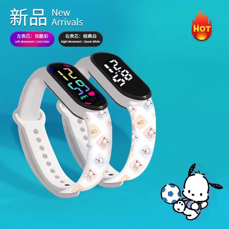 Sanrio Pochacco Bracelet For Xiaomi Mi Band 8 7 6 5 Strap Cute Cartoon Silicone Wrist Strap for Miband 3 4 5 6 Smart Watch Band