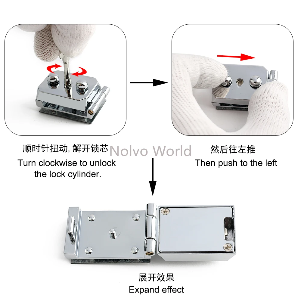 2/6/15Sets Rectangular Metal Turn Lock with Key For Tote Handbag Decor Closure Clasp DIY Bags Replacement Twist Lock Accessories