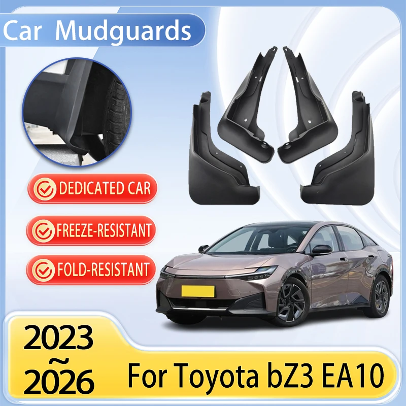 

Car Mudguard Parts For Toyota bZ3 EA10 Accessories 2023~2026 Mudflap Splash Fender Flare Cover Guard Auto Part Mud Protect Tires