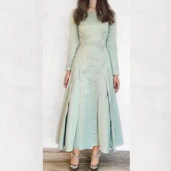 Customized es Draped Ruched Formal Evening A-line Square Collar Bespoke Occasion Gown Midi Dresses
