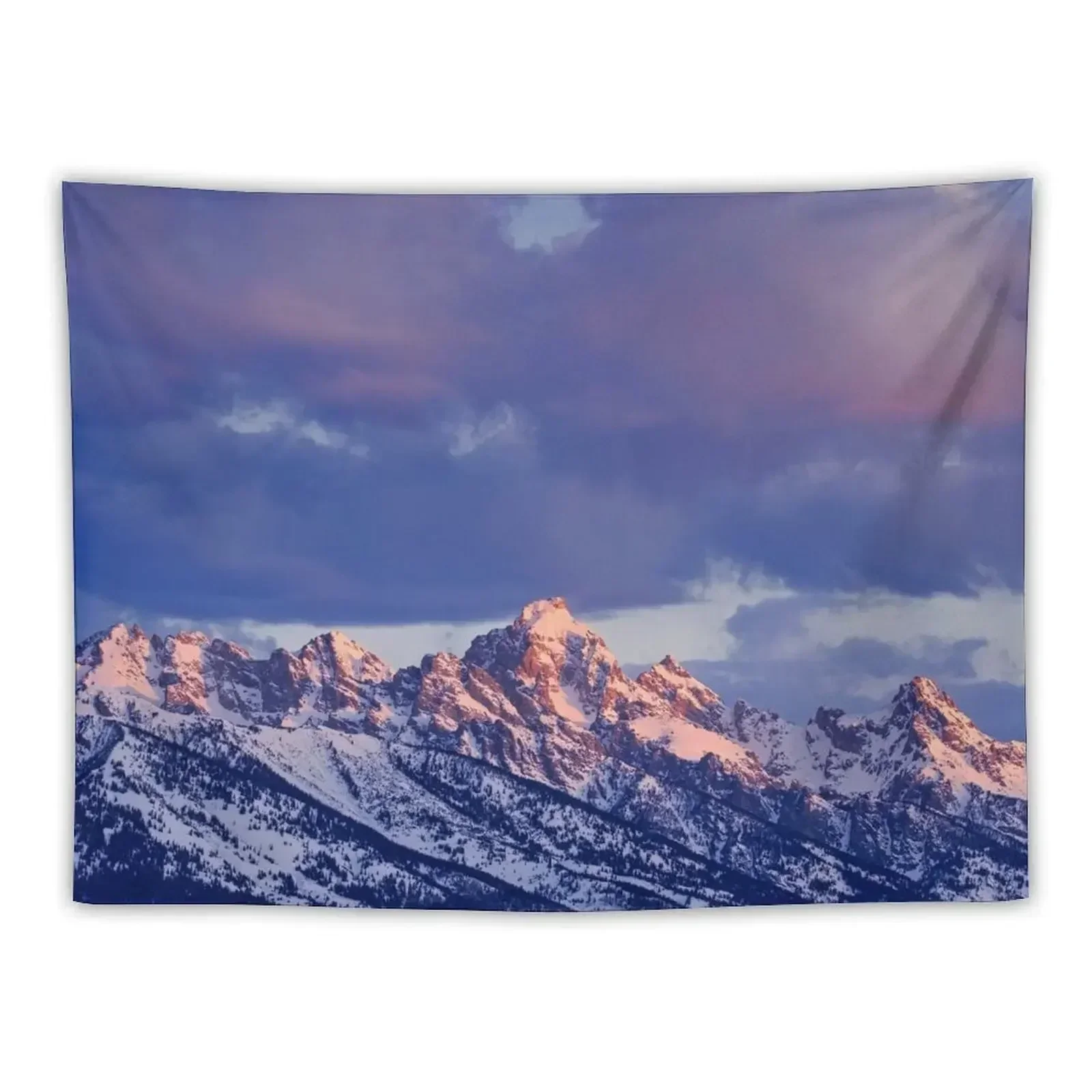 

0117 - Sunrise on the Tetons;Moose, Wyoming Tapestry Decorations For Room Wall Decor Hanging Decor Home Tapestry