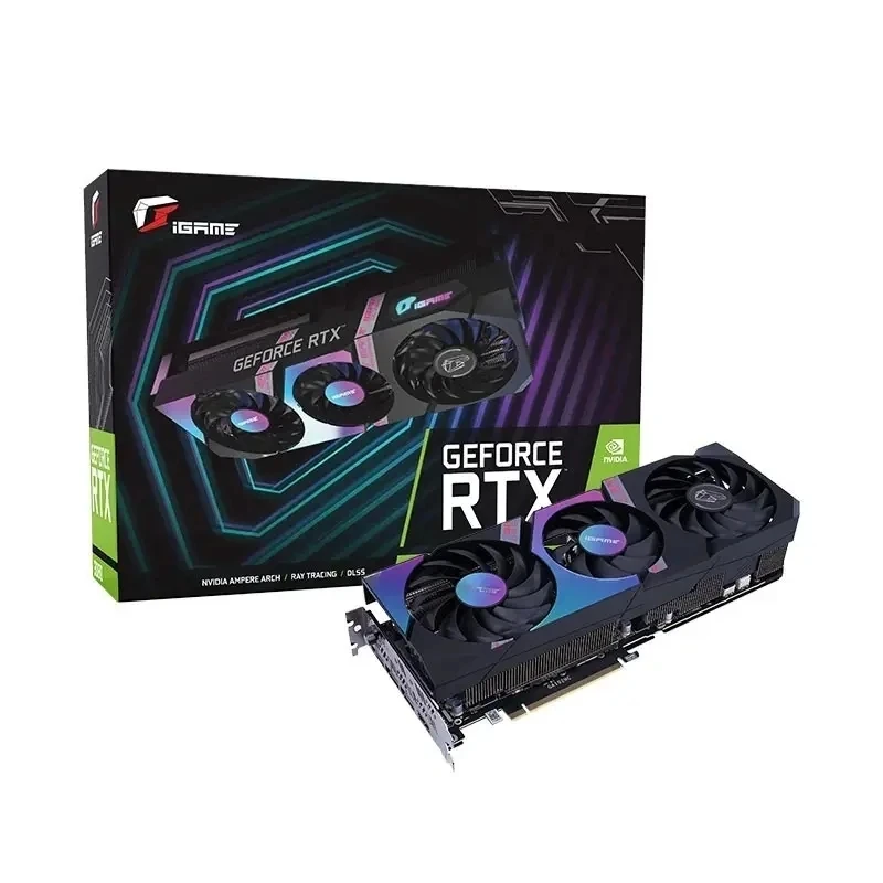 Used Colorfly RTX 3060 12GB X-GAME graphics card 192Bit GDDR6 HDMI*1 PCI-E 4.0 x16 GPU RTX3060 12G computer desktop Video cards