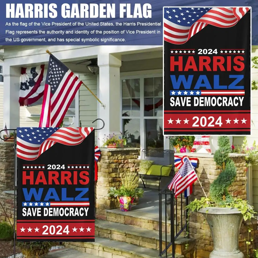 2024 New Harris Garden Flag Party Decoration Flag Election Cheer Up Support Party Flag Flag F6q0