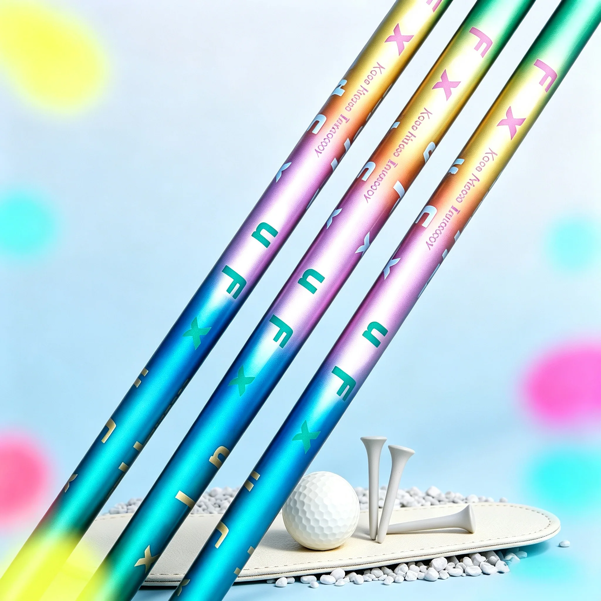 Af Series Multi-Color Golf Club Shafts, 45inch Full Length, Lightweight and High-Rebound Carbon Fiber Material, Compatible with Multiple Models Such as Sf405, Sf505, Sf505X, Sf505Xx, Dedicated for Driver Clubs, Upgradeable and Replaceable Shafts, with Adapter and Grip