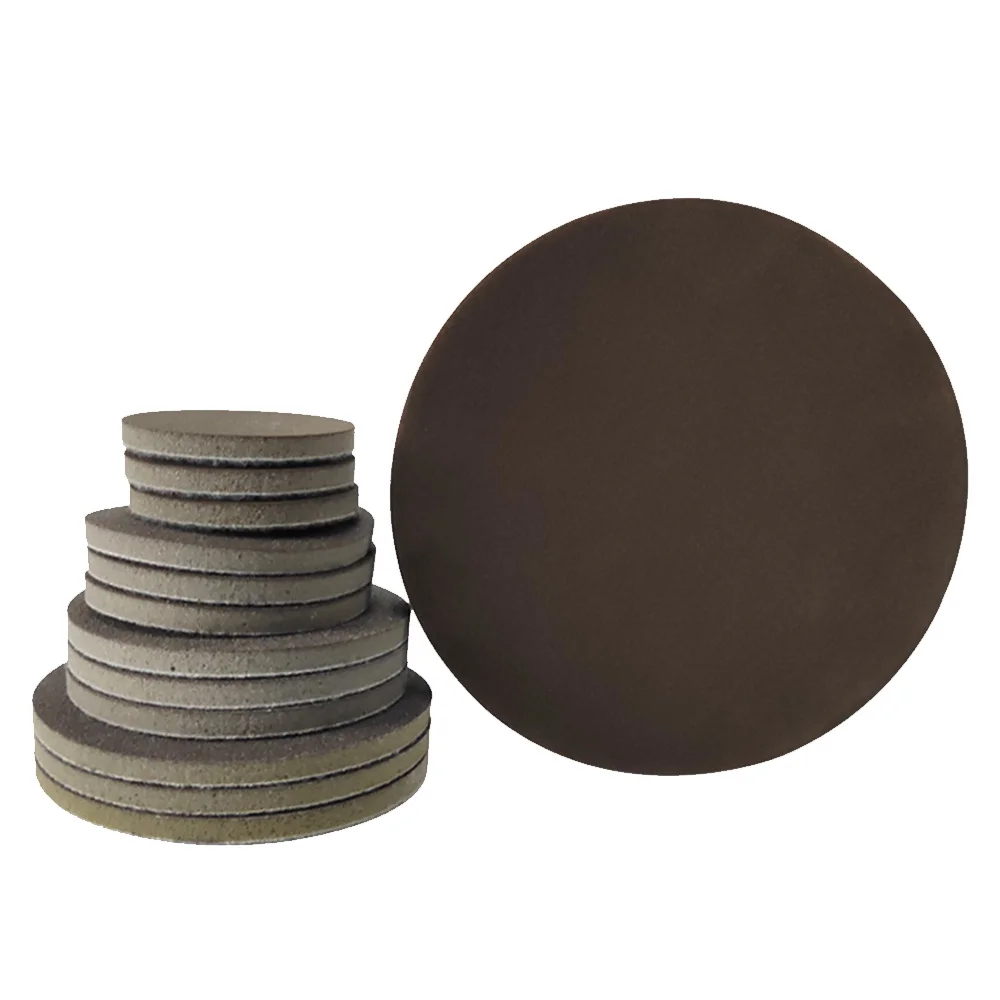 5 Pcs 3 "นิ้วโลหะ75มม.เปลือกพลาสติก Abrasives ขัดและขัดทรายแผ่นดิสก์กระดาษทรายฟองน้ำสีน้ำตาล300-2000กรวด