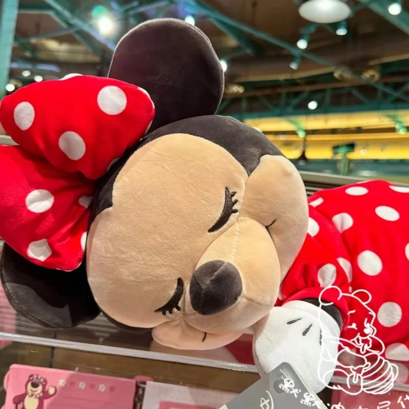Original Disney Mickey Mouse Minnie Plush Lying On Tummy Toys Throw Pillow Home Decorations Children Birthday Christmas Gift Toy view 4