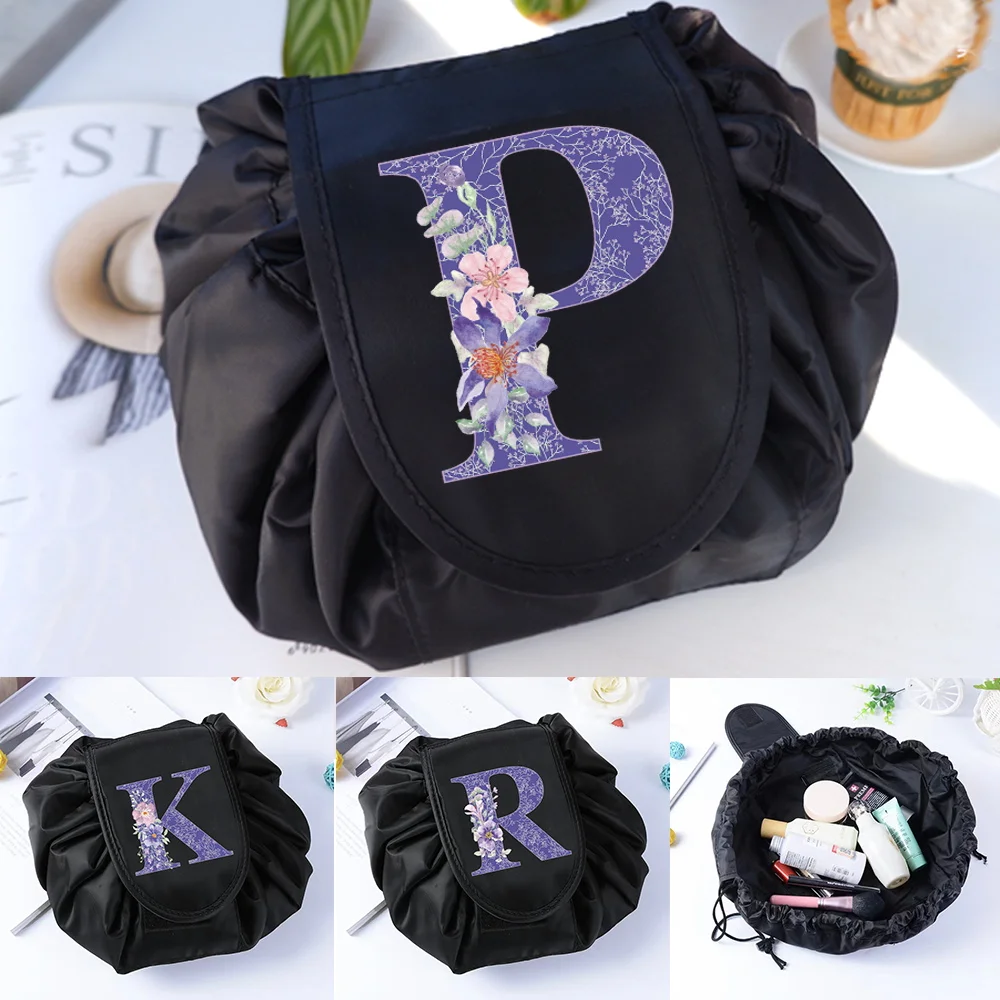 

Women Makeup Organizer Cosmetic Storage Drawstring Portable Travel Ladies Cosmetic Bag & Case Custom Toiletry Bags