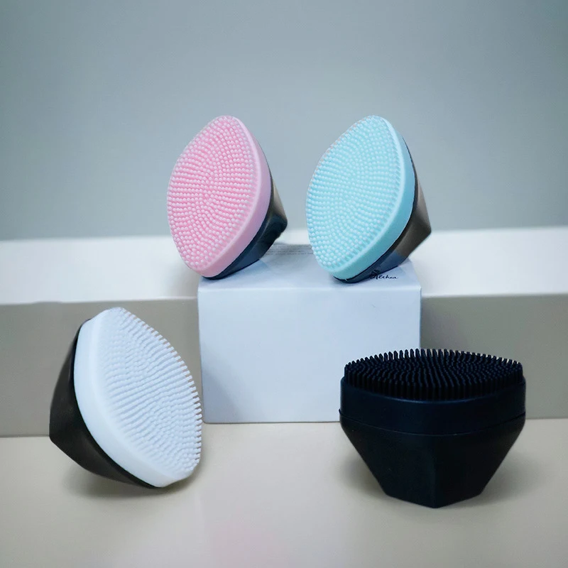 Brosse nettoyante pour le visage en silicone, mini outil de nettoyage en profondeur des pores du visage, outil de gIslande pour les soins de la peau