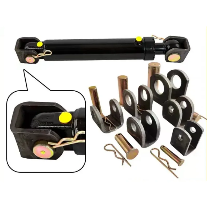 U/Y Type Lifting Lug Kit, Pin Shaft Accessories for Agricultural Hydraulic Cylinder Base 10-piece Set