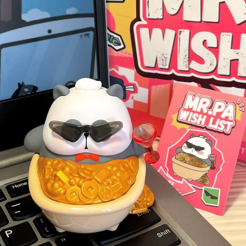 Neue Original Blind Box Mr.Pa Wunschliste Serie Kawaii Desktop Handgemachte Ornamente Cartoon Zimmer Dekor Modell Mystery Box Spielzeug Geschenke