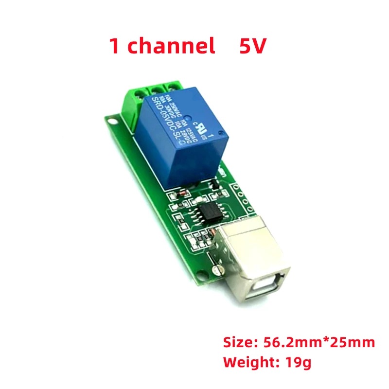 5V 12V 24V  1 2 4 8 Channel USB Relay Control Switch Programmable Computer Control For Smart Home PC Intelligent Controller