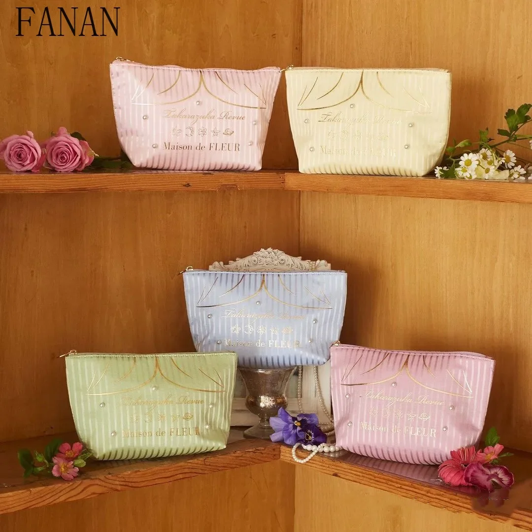 

Sweet Fashion 2025 New Spring Summer Cosmetic Bags for Women Casual Elegant Makeup Bag Japanese Style Ladies Clutches