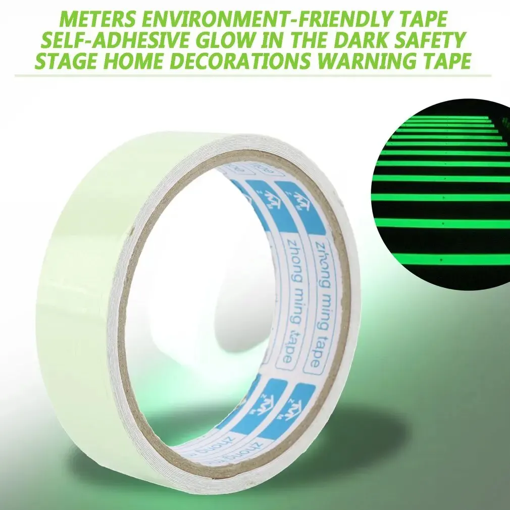 LESHP-شريط مضيء ذاتي اللصق ، رؤية ليلية ، توهج في الظلام ، تحذير السلامة ، مرحلة الأمان ، أشرطة تزيين المنزل ، طول 3 m