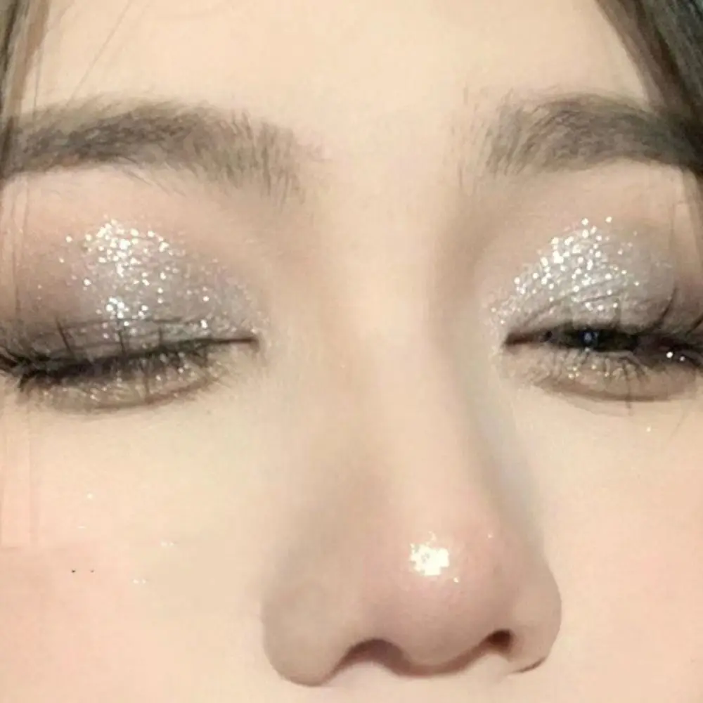 Glitter Shining Eyeshadow Palette Long-lasting Easy To Wear Highlighter Powder Brighten Eye Makeup Monochrome Eyeshadow Girls