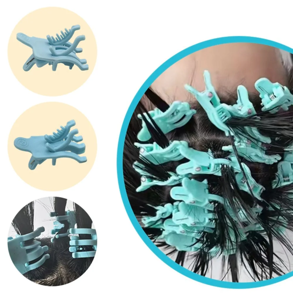 

10Pcs Fashion Reusable Perm Hair Clip Salon Insulation Short Hair Perm Tool Hook Loop Barrettes Hair Rollers Barbershop