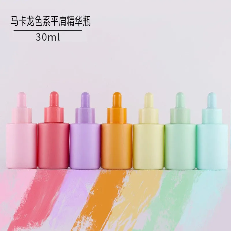 240Pcs *30ml Colorful Glass Dropper Bottles with Pipette Shampoo Lip Gloss Cosmetics Containers Serum Vape Liquid Jar 1OZ Sample