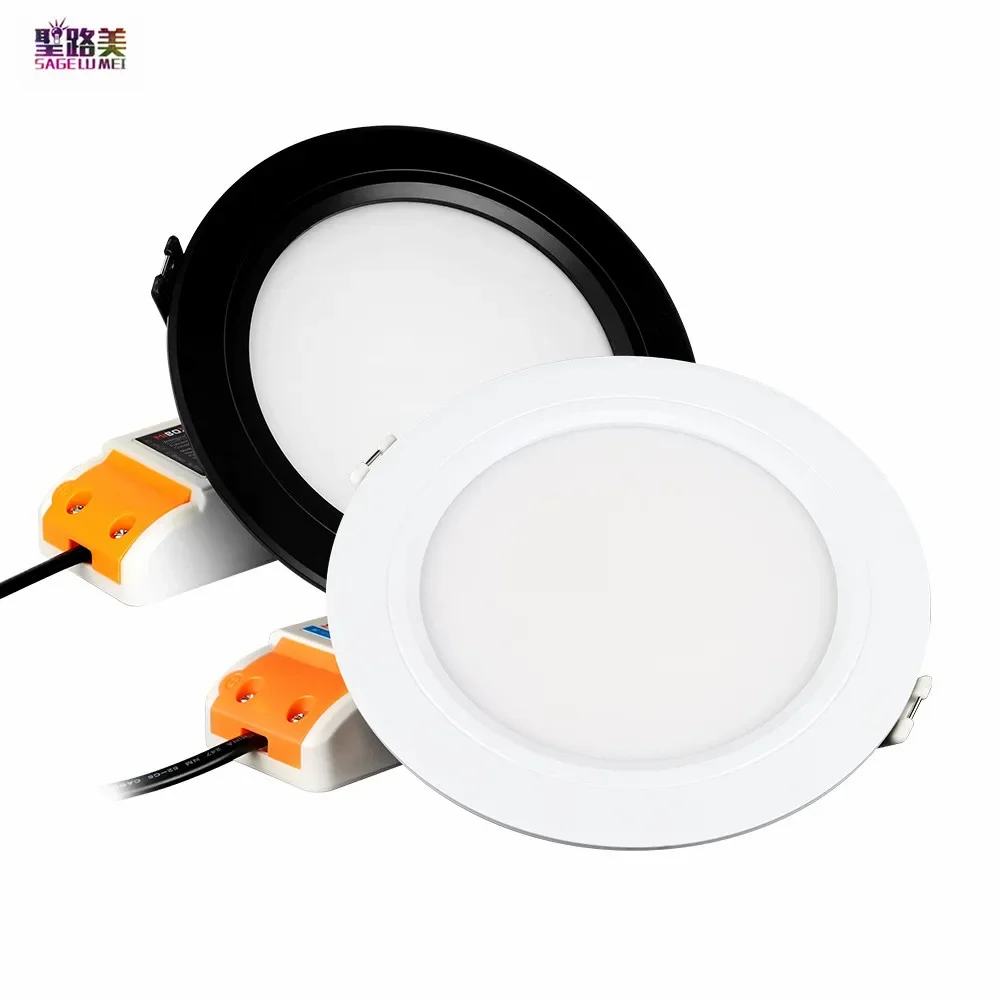 

Miboxer FUT061 9W RGB+CCT LED Downlight 2.4GHz RF AC110V-220V Dimmable Ceiling Light Lamp White/Black Shell Remote/Voice Control