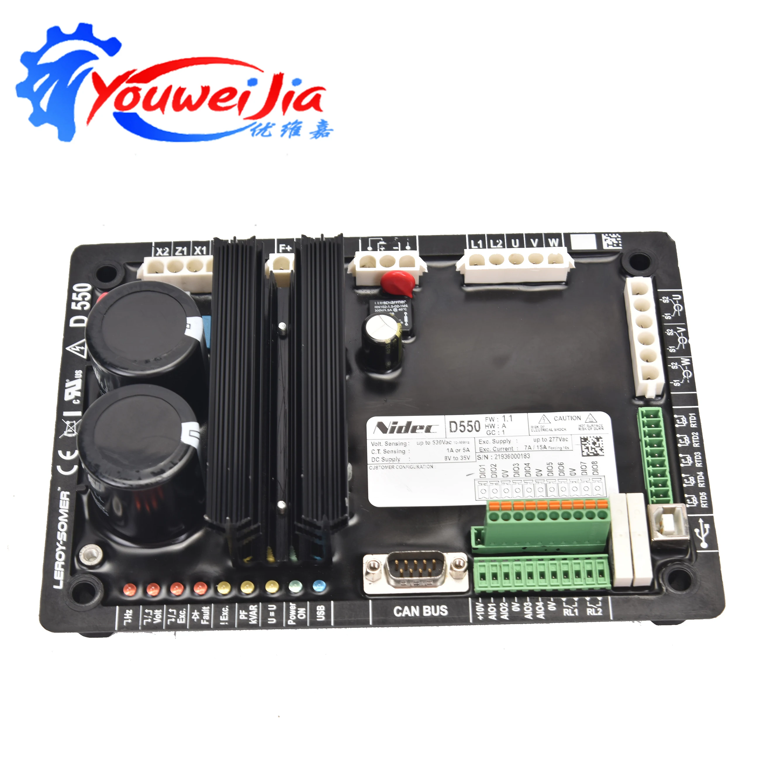 Original D550 AVR Automatic Voltage Regulator Generator Spare Part Voltage Regulator Board Xeon Compatible AVR Kit