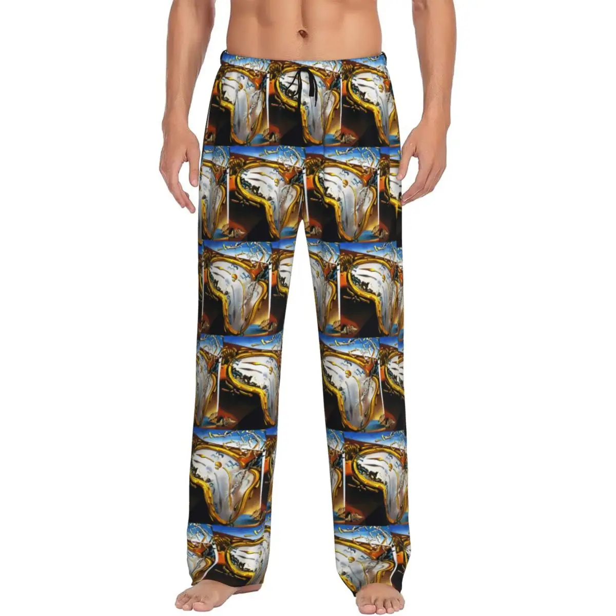 

Мужские пижамные брюки с карманами в стиле Сальвадора Дали для сна и отдыха