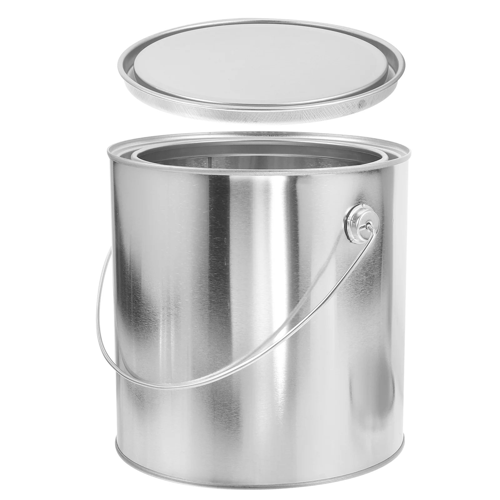 

Paints Bucket Empty Buckets for Painting Thicken Storage Holder Portable Container Can with Handle Lid