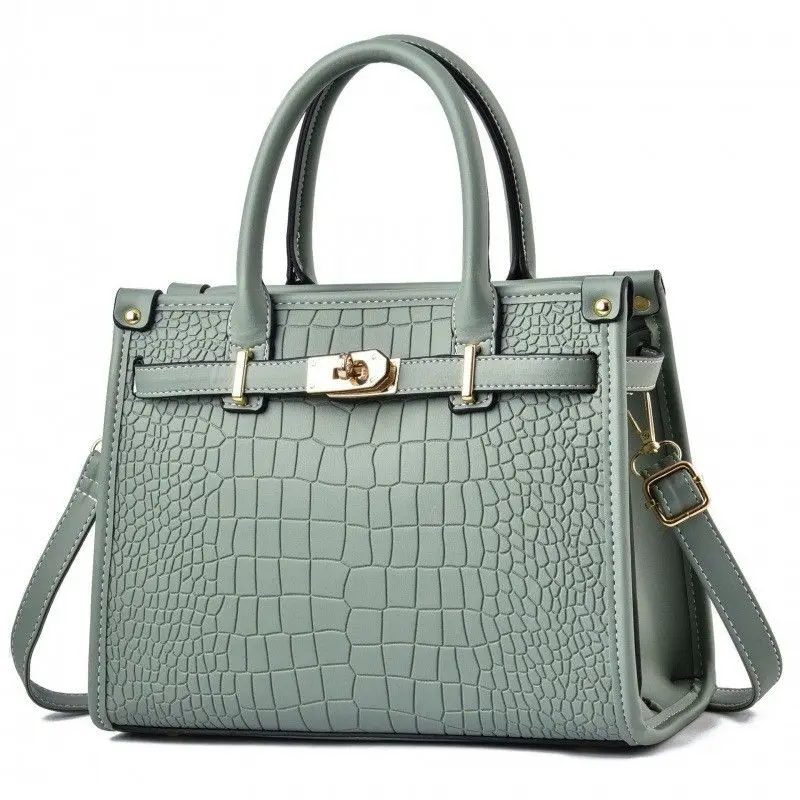 New crocodile patterned shoulder bag, fashionable crossbody bag, handbag, high-end women\'s bag