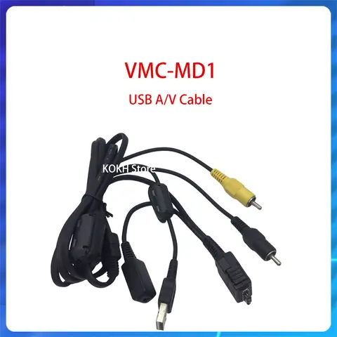 VMC-MD1 USB A/V-kabel för SONY DSC-H50 W35 W50 W55 W70 W80 W90 W100 W110 W120 W130 W150 W170 W200 W300 N1 N2 H3 Begagnad original 8 best sales Sony Ericsson W300 - №5