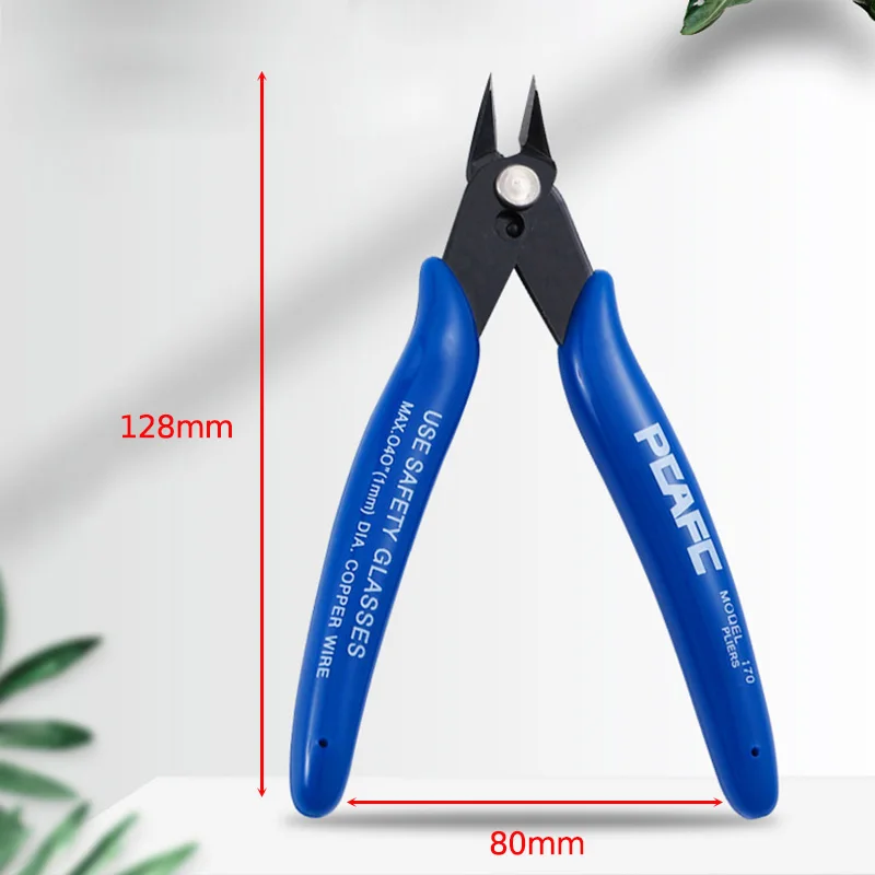 1PC 170 Universal Pliers DIY Electronic Diagonal Side Cutting Nippers Wire Cable Cutter 3D   Printer Parts Hand Tools