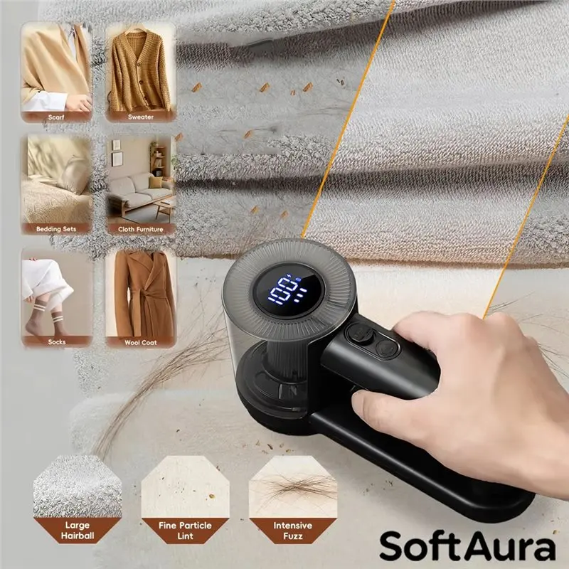 WHYY-Rechargeable Portable Trimmer 1500 Mah Battery Trimmer Suitable For Clothes Furniture For Sofas And Blankets