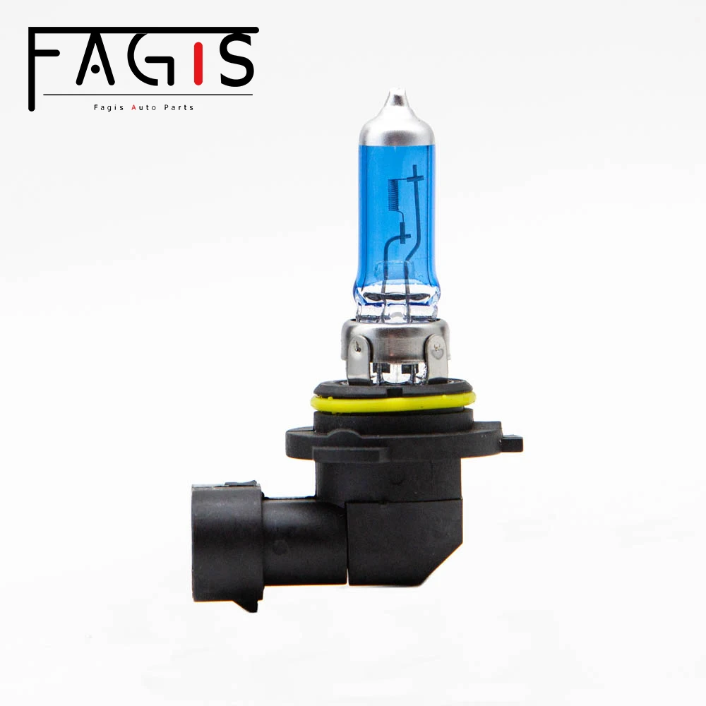 Fagis 2 Pcs 9006 Hb4 12V 55W Blue Super White 4800K Auto Headlight Fog Lamp Car Light Halogen Bulb