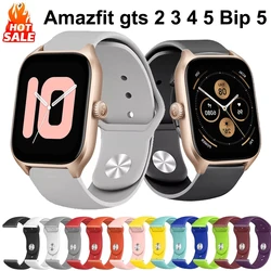 Pulseira de relógio de silicone para Amazfit, Amazfit Gts, 4, 3, 2, Gts2, 4 Mini, Gtr4, 3, 3, 2, 2e, 47mm, pulseira smartwatch, 20 milímetros, 22 milímetros