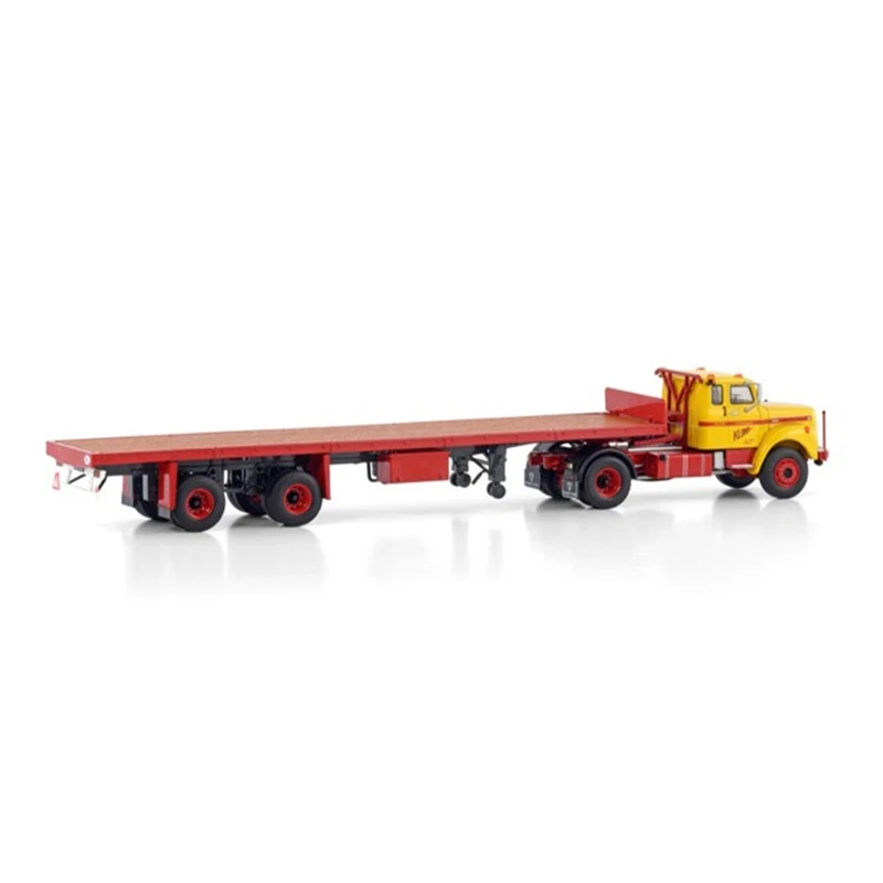 Diecast 1:50 Scale Scania L110 Classic Flatbed Trailer Model KLOMP 01-4230 Simulation Display Collectible Toy Souvenir Decration