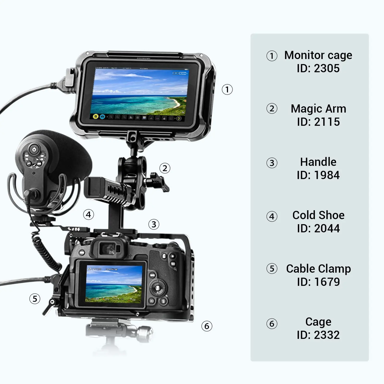 SmallRig Camera Cage for Canon EOS RP Form-fitting Cage With 1/4’’-20 & 3/8’’-16 Threaded Holes and ARRI Locating Holes- 2332