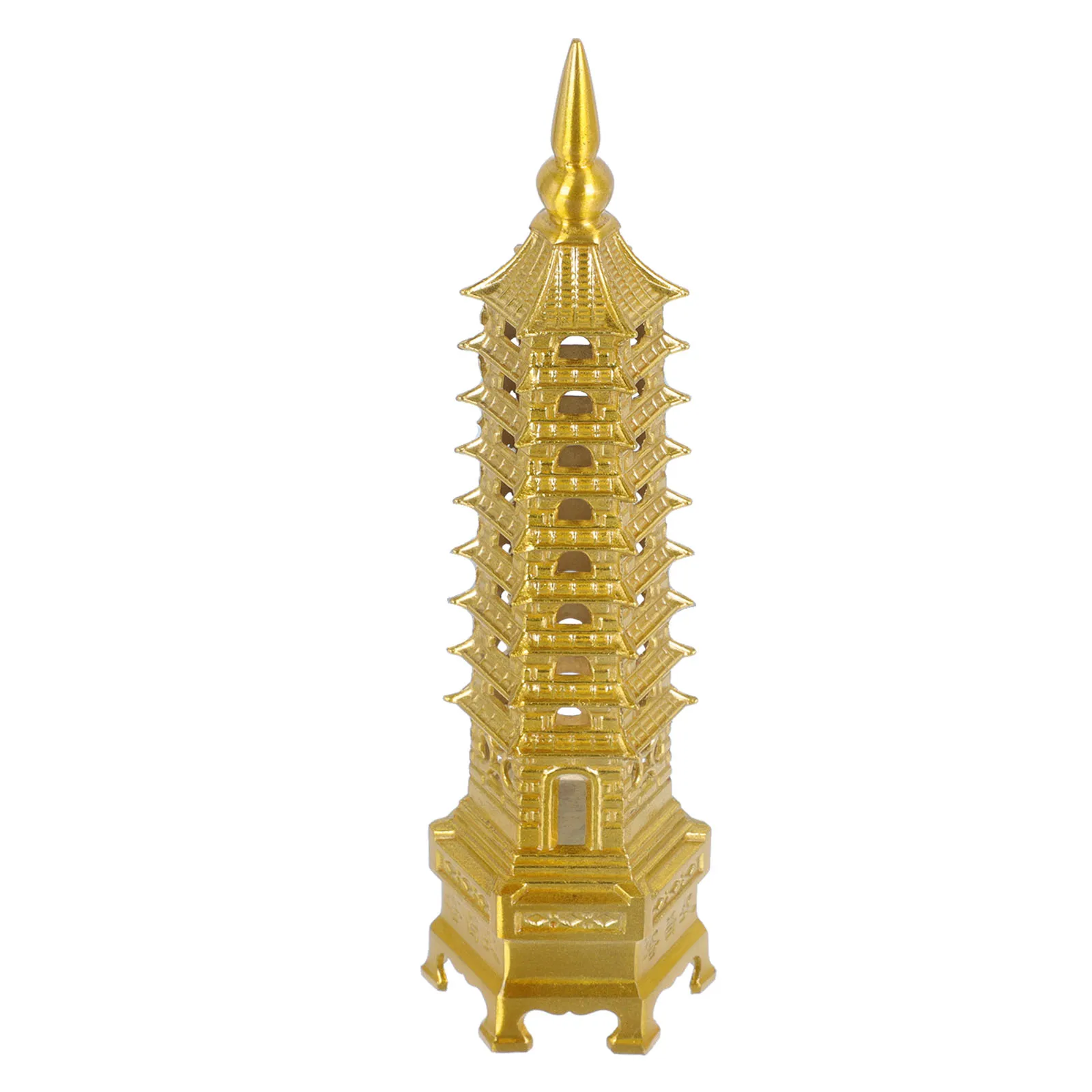 

Copper Wenchang Tower Decor Quality Copper Durable Safe Desk Bookcase Ornament Landscape Pagoda Sculpture Gardening Indoor