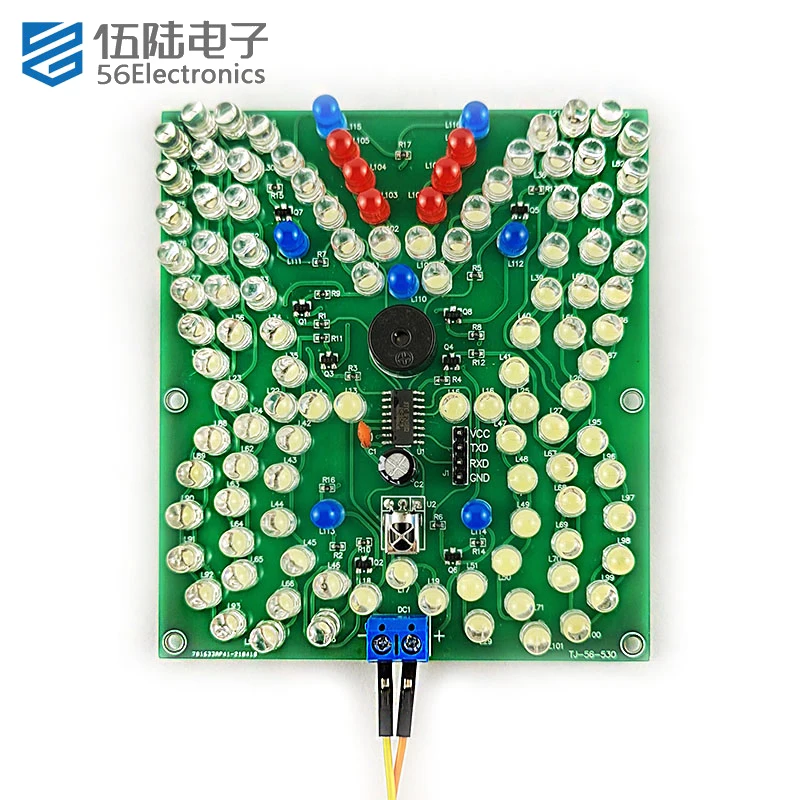 DIY Kit Electronic Circuit  Sound and Light LED Remote Control Music Butterfly Light Welding Practice DIY Electronic Kits