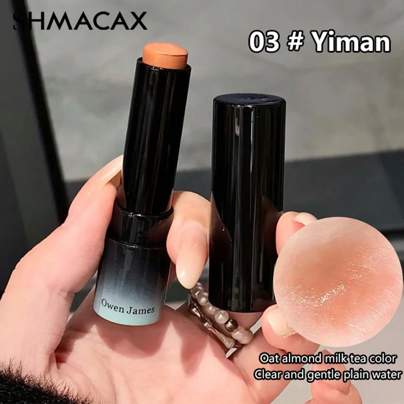 Mirror Water Light Solid Lip Gloss Mirror Peach Lipstick Moisturizing Nude Pink Lip Tint Jelly Lipstick Makeup Cosmetics Beauty