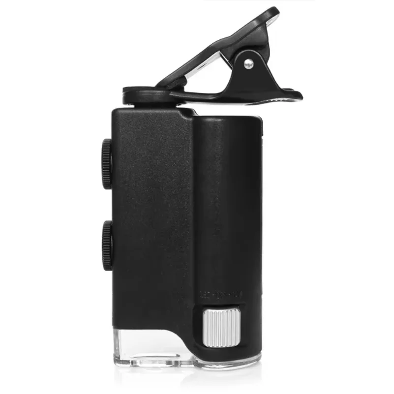60x-100x Zoom LED Microscope Magnifier Micro Mobile Phone Lens Camera With Universal Clip For IPhone Samsung Huawei